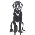Golden Retriever Sitting Metal Art – Handcrafted Dog Décor