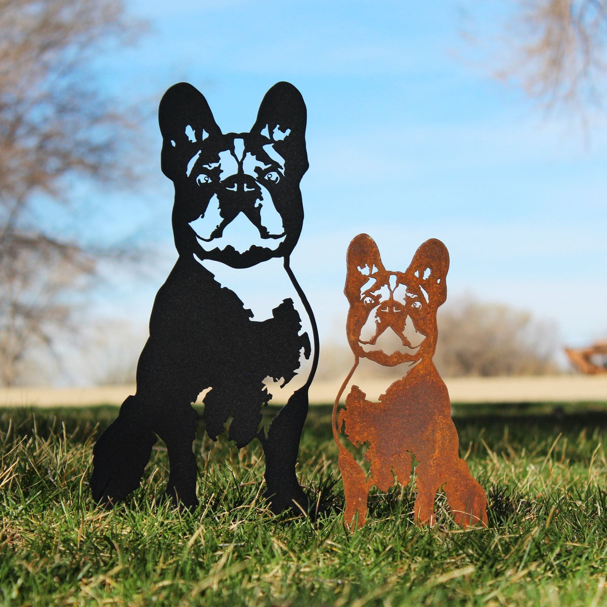 French Bulldog Metal Art – Handmade Steel Décor