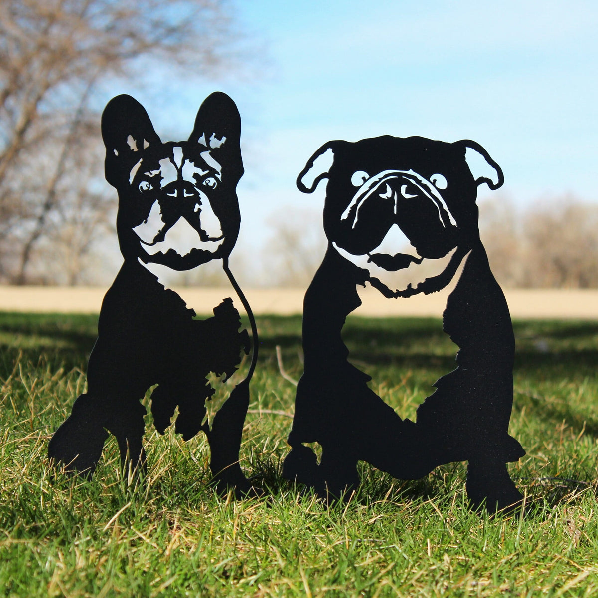 French Bulldog Metal Art – Handmade Steel Décor