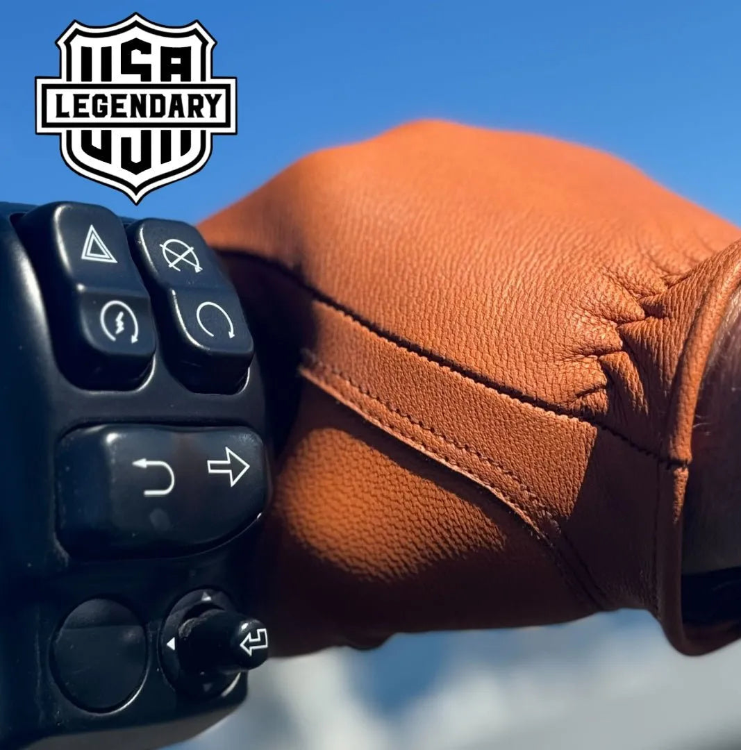 Bad Billy Tan Goatskin Gloves