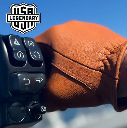 Bad Billy Tan Goatskin Gloves