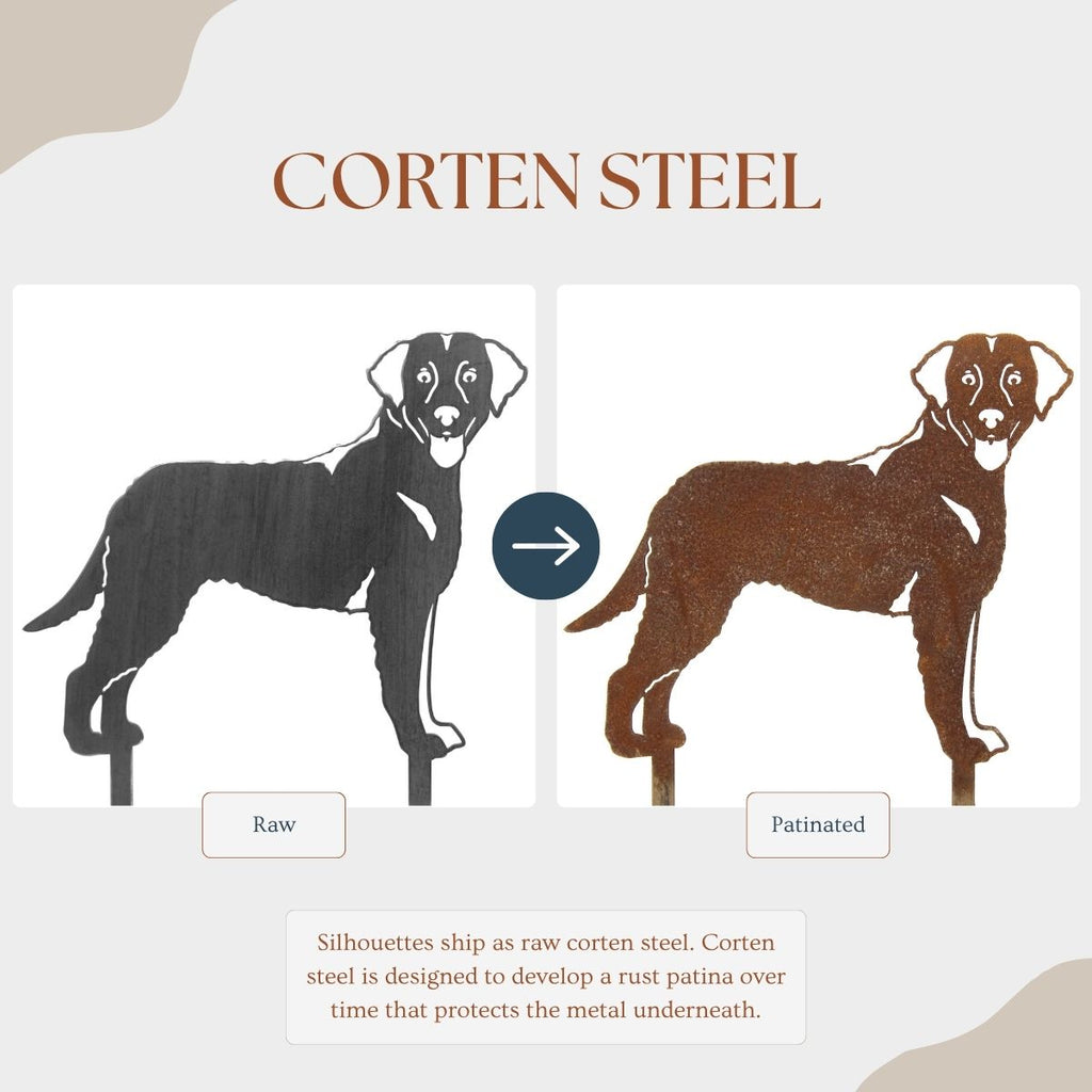 Chesapeake Bay Retriever Metal Art – Handmade Steel Dog Silhouette