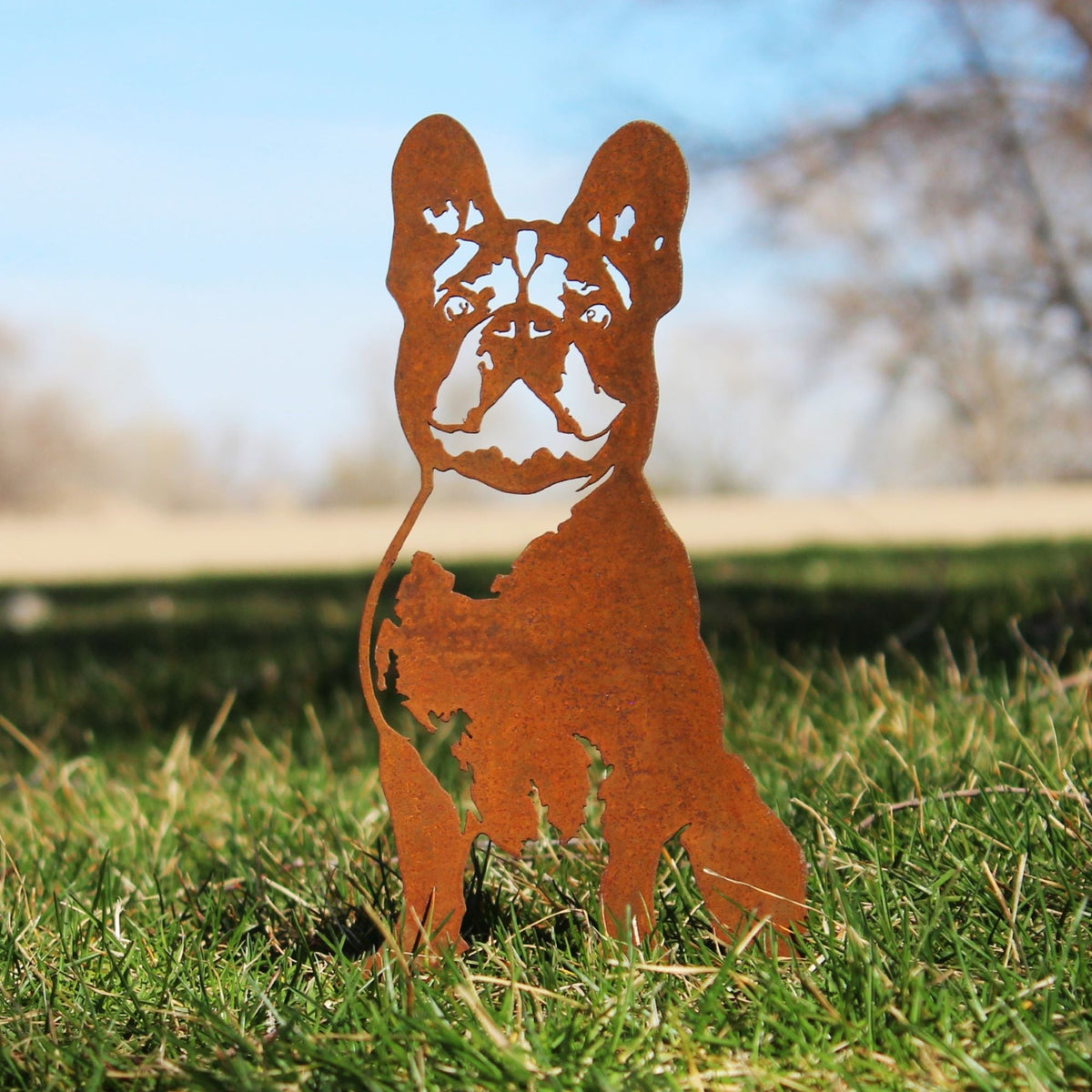 French Bulldog Metal Art – Handmade Steel Décor
