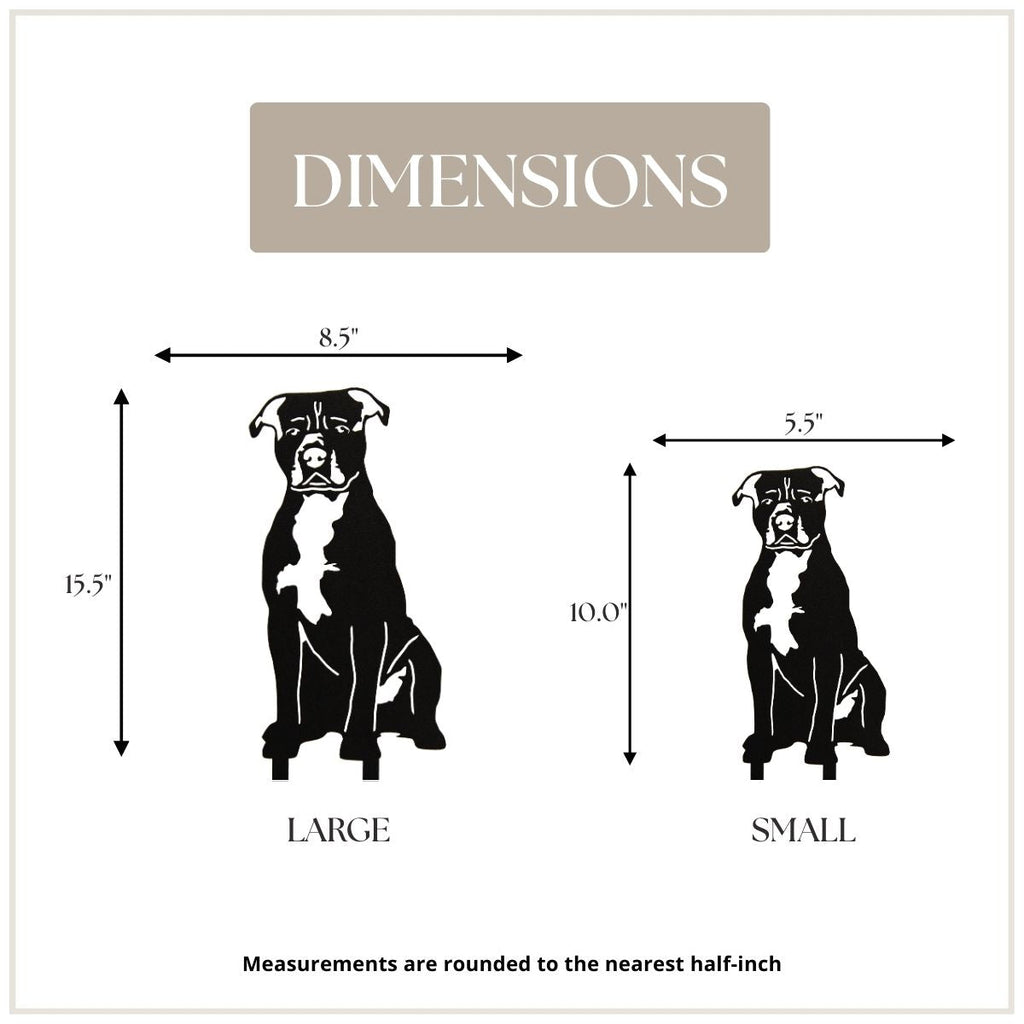 American Staffordshire Terrier Metal Art – Handcrafted Dog Décor