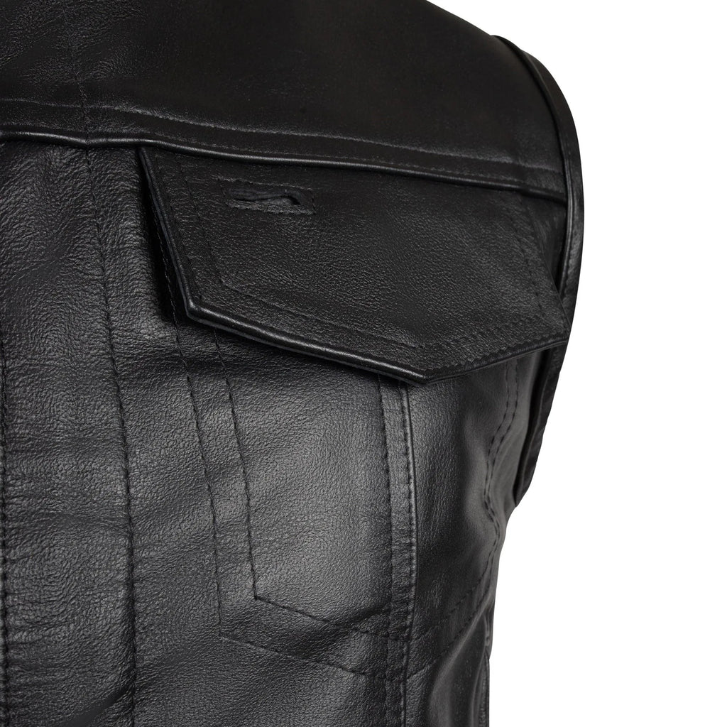 BECK® 566 Horsehide Motorcycle Vest — Black