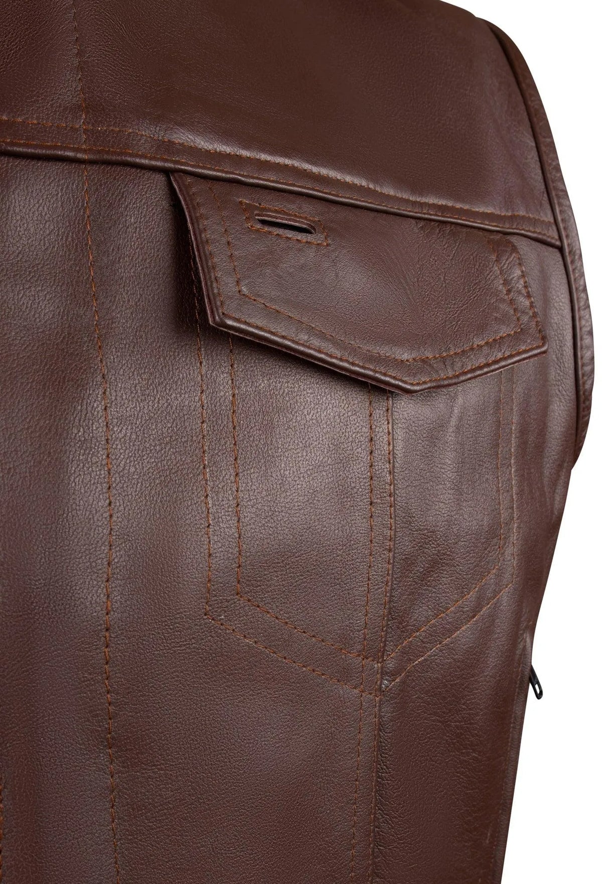 BECK® 566 Horsehide Motorcycle Vest — Brown