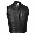 BECK® 566 Horsehide Motorcycle Vest — Black
