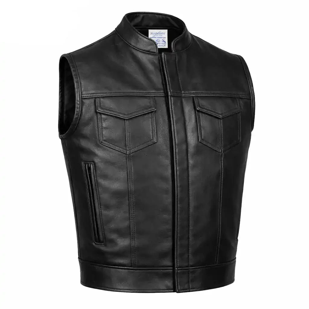 BECK® 566 Horsehide Motorcycle Vest — Black
