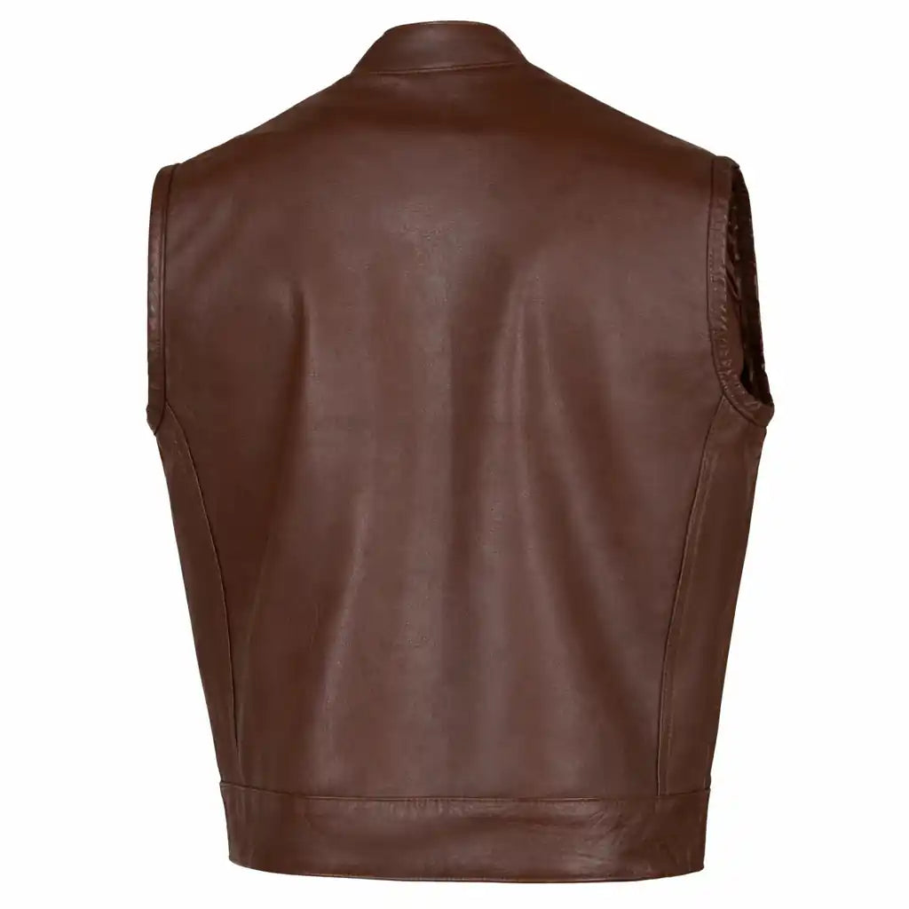 BECK® 566 Horsehide Motorcycle Vest — Brown