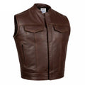 BECK® 566 Horsehide Motorcycle Vest — Brown