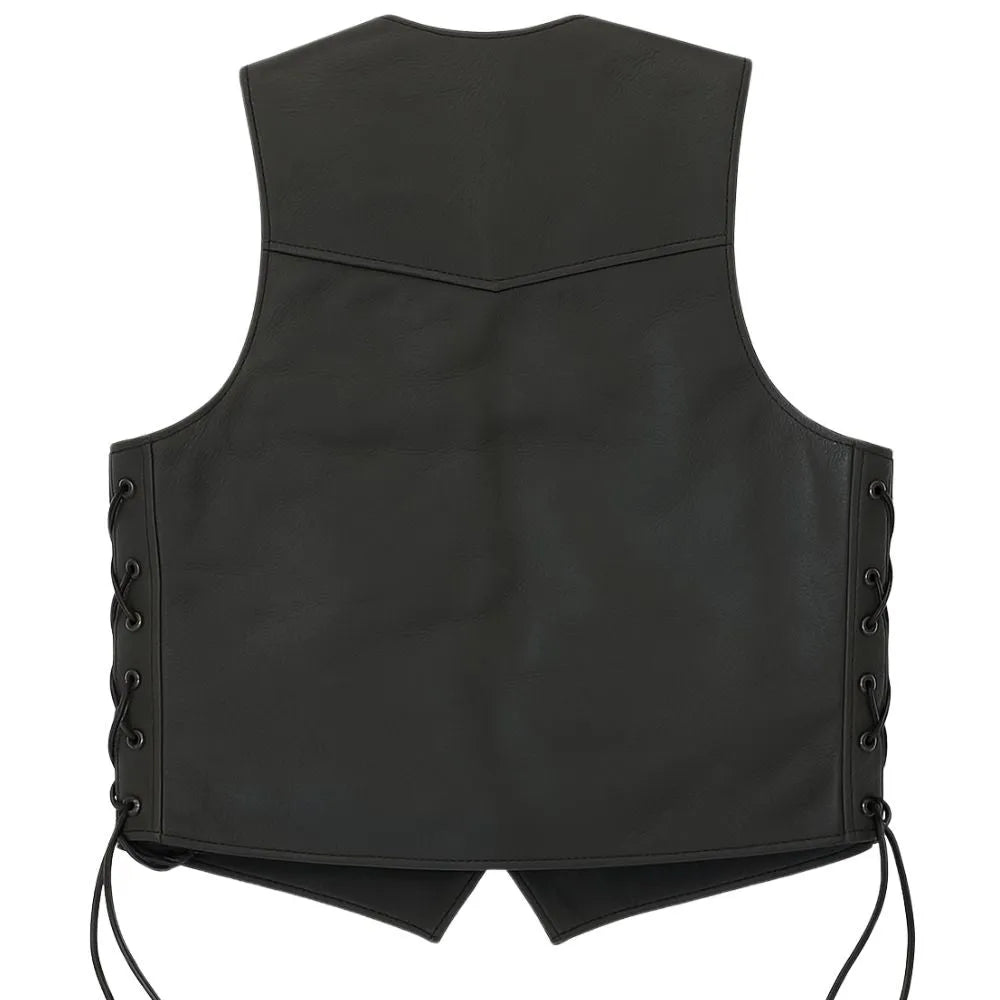 Legendary Men's Leather Club Motorcycle Vest