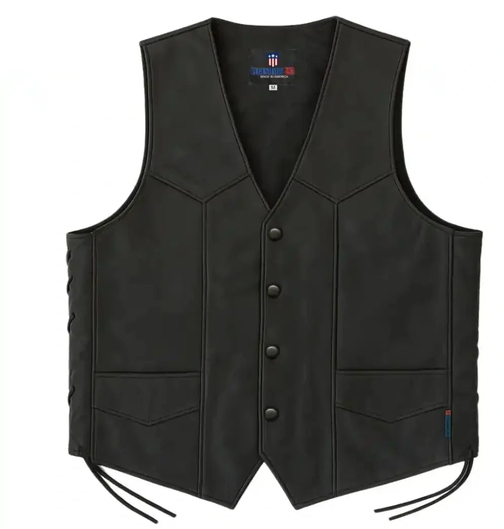 Legendary Men's Leather Club Motorcycle Vest