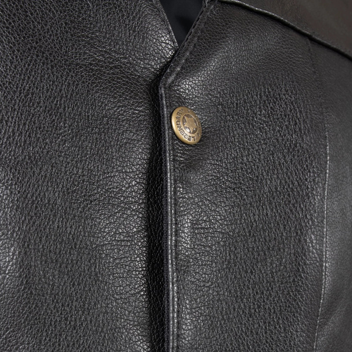 Legendary Dixon Men's Leather Motorcycle Vest