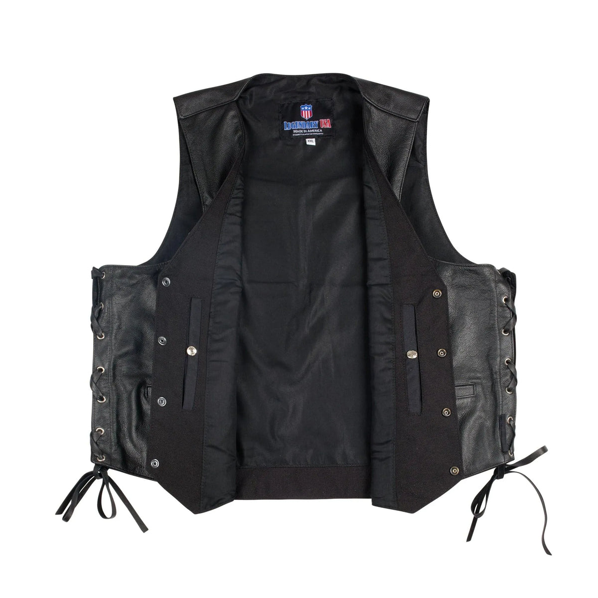 Legendary Gunslinger Men's Leather Vest