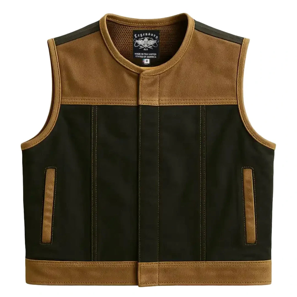 Legendary LowLife NCP Canvas & Leather Vest — Tobacco