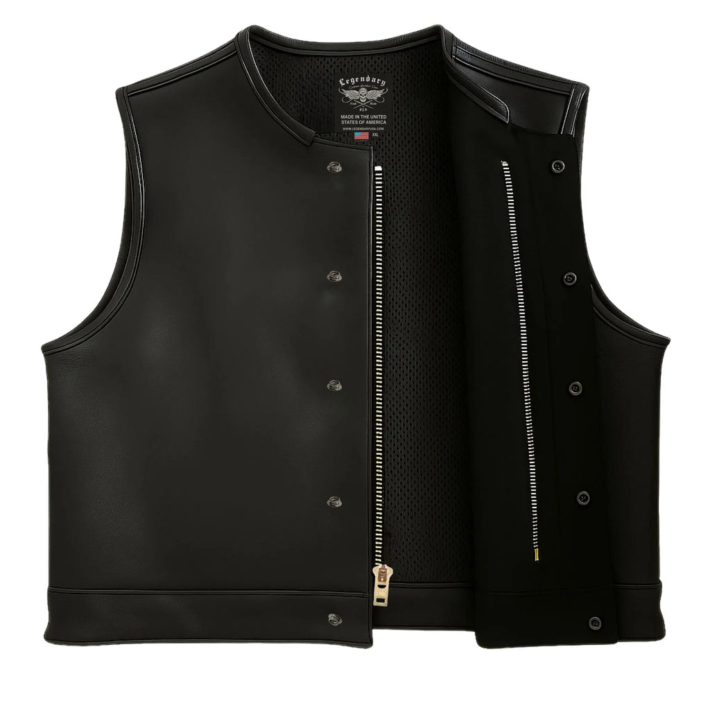 Legendary LowLife NOP Black Leather Club Vest