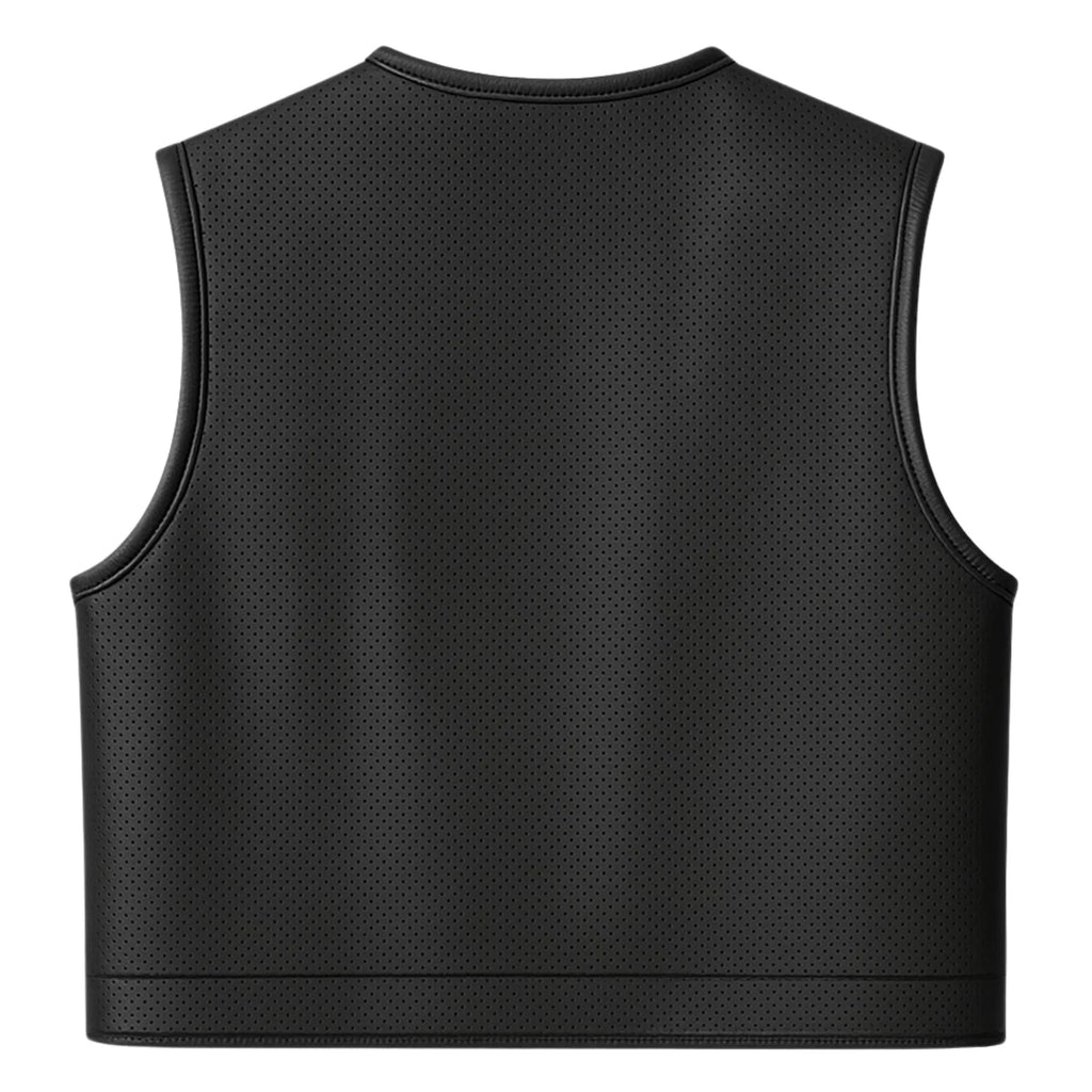 Legendary LowLife Z Perforated Black Leather Vest