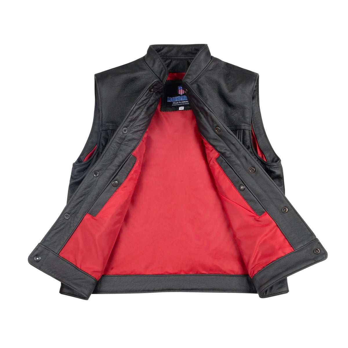 Legendary Reaper Men's Leather Club Vest