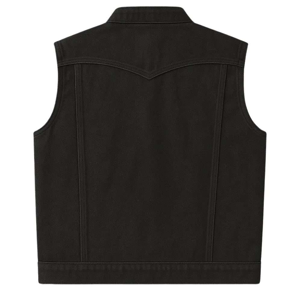 Legendary Revolution Men's Black Denim Vest