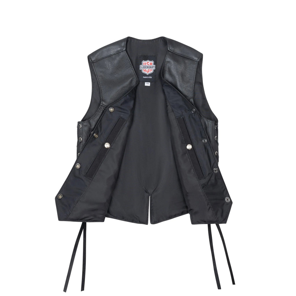 Legendary Vikla Chikla Women's Braided Leather Vest