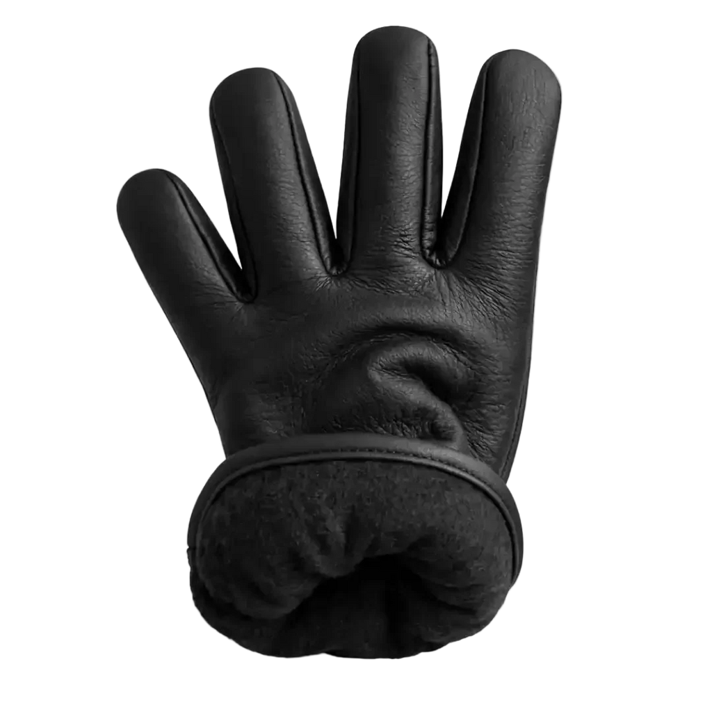 Fleece-Lined Deerskin Gloves