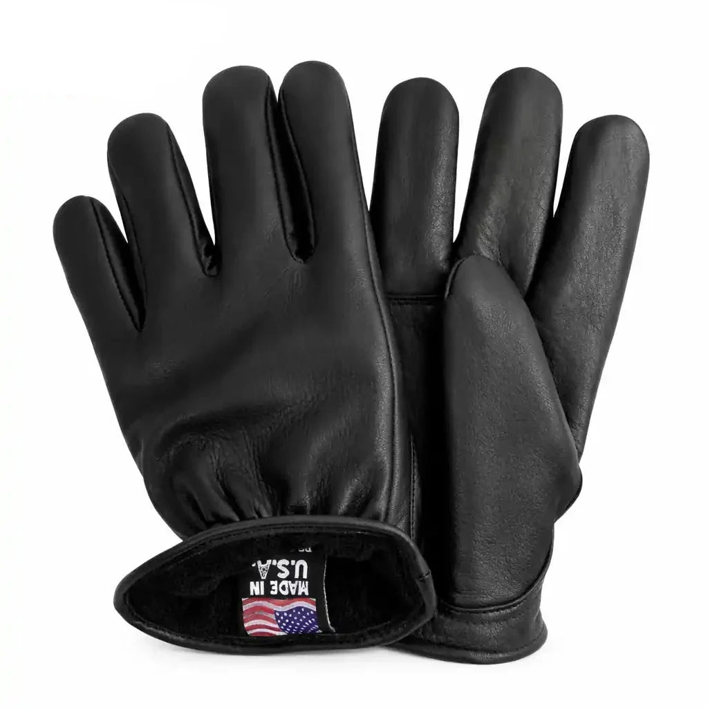 Fleece-Lined Deerskin Gloves