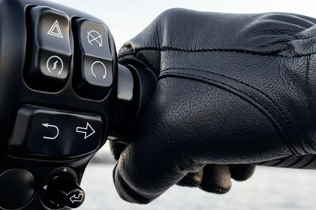 Bad Billy Black Goatskin Gloves