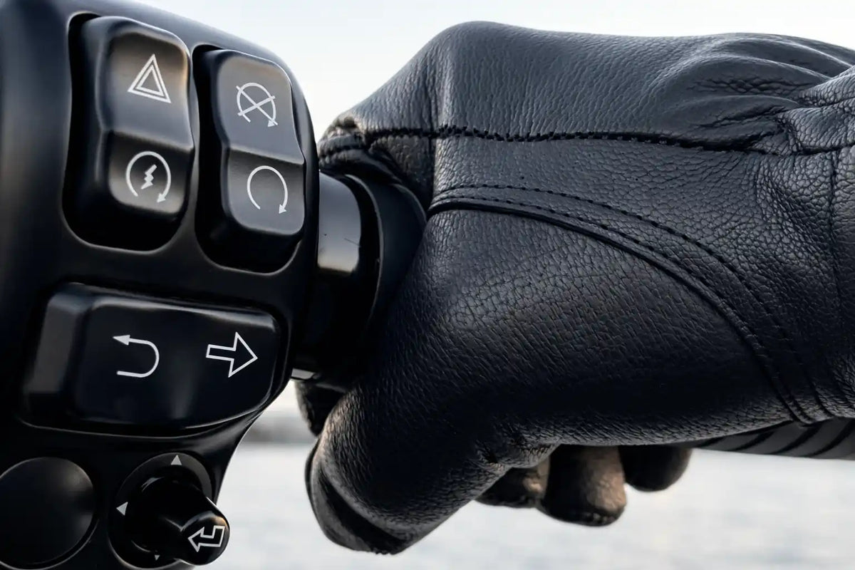 Bad Billy Black Goatskin Gloves