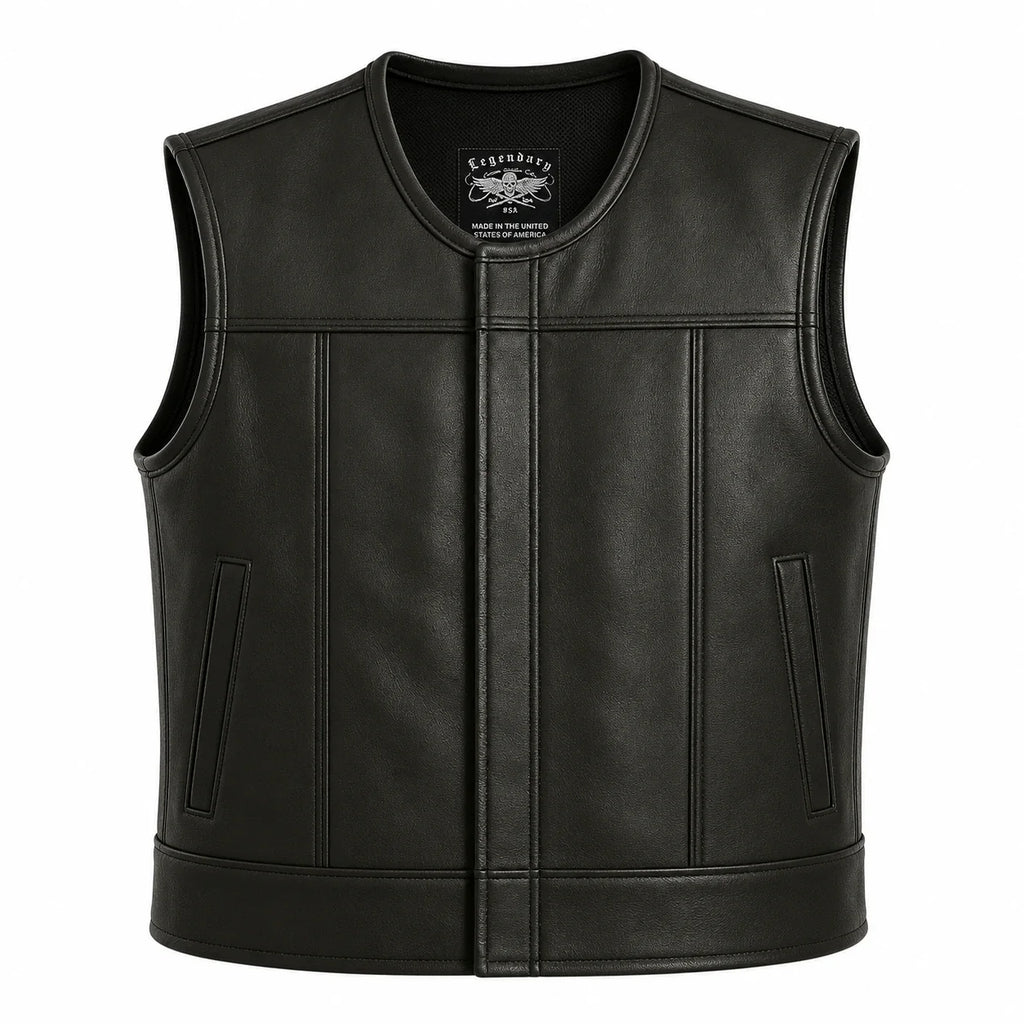 Legendary Lowlife NCP Black Leather Club Vest