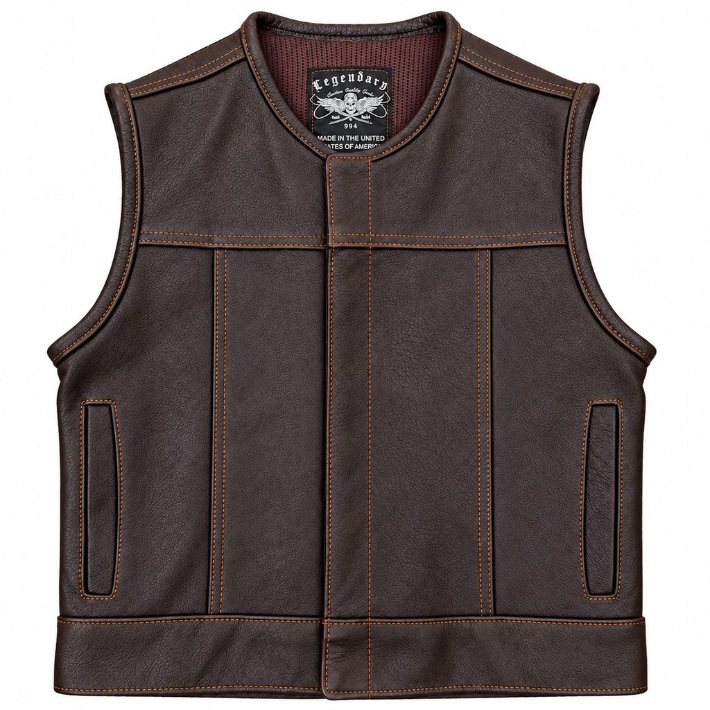 Legendary LowLife NCP Dark Chocolate Leather Vest