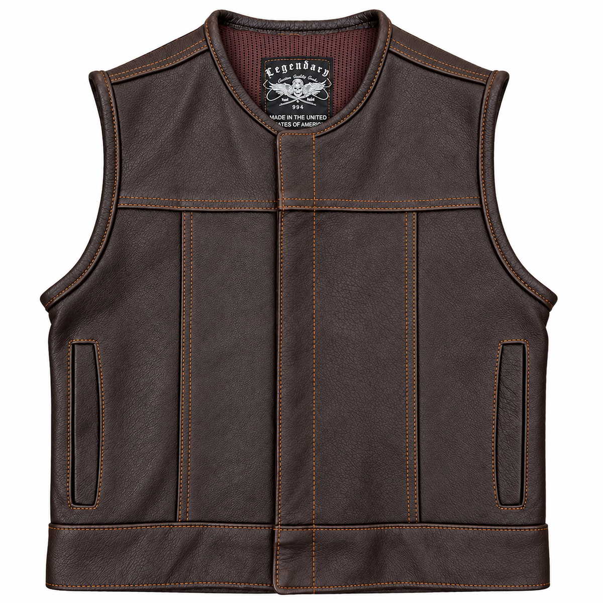 Legendary LowLife NCP Dark Chocolate Leather Vest