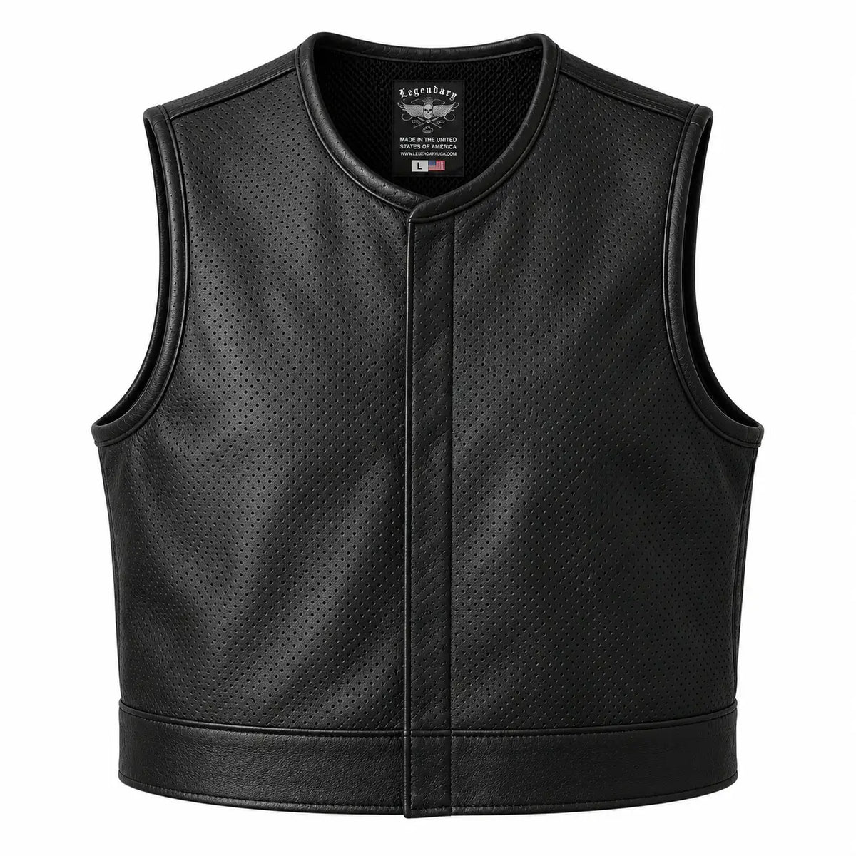 Legendary LowLife NOP Perforated Leather Club Vest