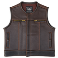 Legendary Lowlife Z Dark Chocolate Leather Vest
